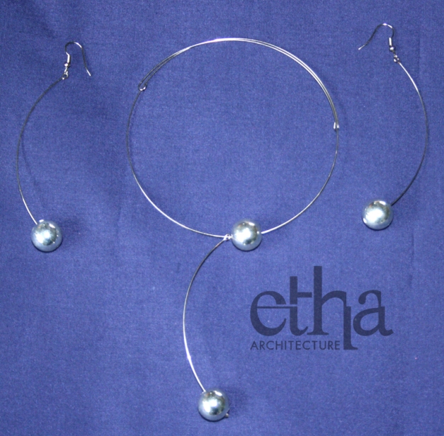 Silver Balls Jewellery - Earrings and Necklace